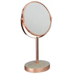 Victorian Plumbing Neptune Round Swivel Bathroom Mirror - Concrete & Copper -Vanity Unit Bathroom Suites 1601637 d1