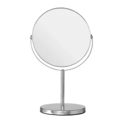Victorian Plumbing Silver Effect Metal Swivel Cosmetic Mirror -Vanity Unit Bathroom Suites 1607019 d1