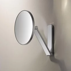 Keuco ILook Move Round Non-Illuminated Cosmetic Mirror - Chrome -Vanity Unit Bathroom Suites 17612010000 d1