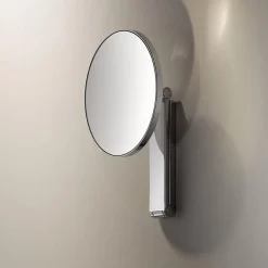 Keuco ILook Move Round Non-Illuminated Cosmetic Mirror - Chrome -Vanity Unit Bathroom Suites 17612010000 d2
