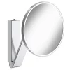 Keuco ILook Move Round Illuminated Cosmetic Mirror - Chrome -Vanity Unit Bathroom Suites 17612019004 d1