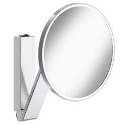 Keuco ILook Move Round Illuminated Cosmetic Mirror - Chrome