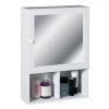 Victorian Plumbing White Wood Wall Cabinet With 2 Compartments And Mirrored Door -Vanity Unit Bathroom Suites 2401408nl