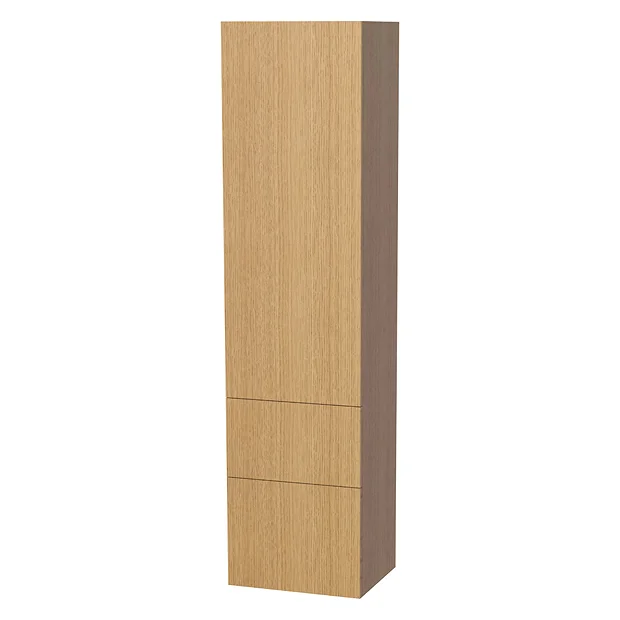 Miller - New York Tall Cabinet With Door Storage & Drawers - Oak 4 Miller - New York Tall Cabinet With Door Storage & Drawers - Oak - Image 2