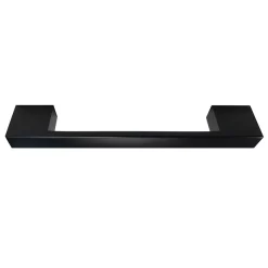 Victorian Plumbing 2 X Modern D Type Matt Black Additional Handles - L150mm (128mm Centres)