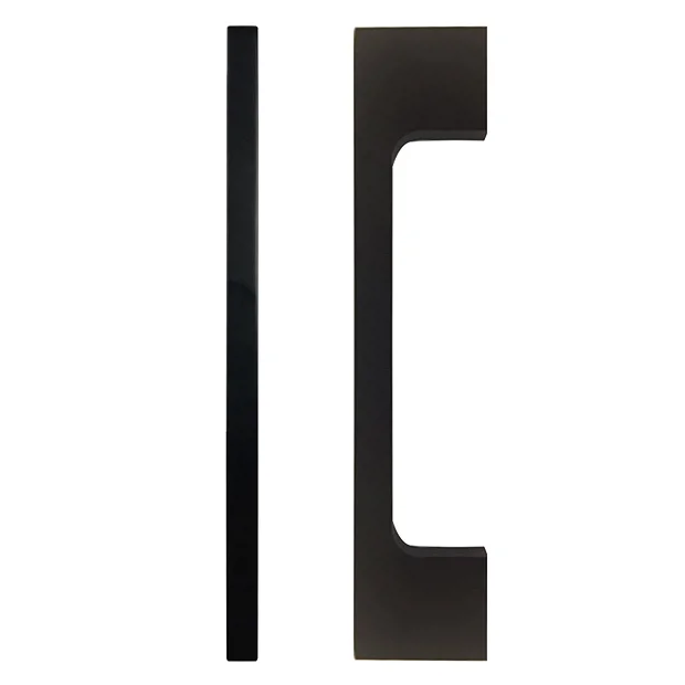 Victorian Plumbing 2 X Slim-Line D Matt Black Additional Handles - L150mm (128mm Centres) 3 Victorian Plumbing 2 X Slim-Line D Matt Black Additional Handles - L150mm (128mm Centres)