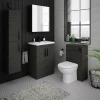 Klyn Bathroom 2 X Brooklyn Matt Black Additional Bar Handles - L210mm (196mm Centres) -Vanity Unit Bathroom Suites 2xh190 d4