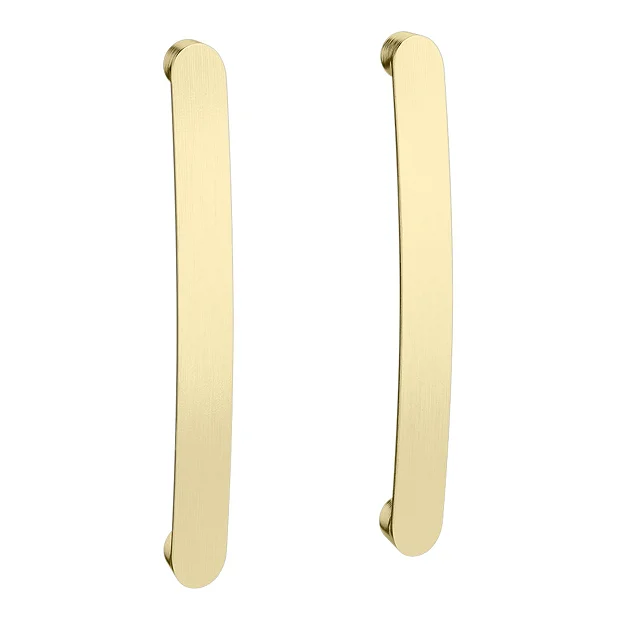 Klyn Bathroom 2 X Brooklyn Brushed Brass Additional Bar Handles - L210mm (196mm Centres) 4 Klyn Bathroom 2 X Brooklyn Brushed Brass Additional Bar Handles - L210mm (196mm Centres) - Image 2