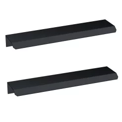 2 X Venice Matt Black Small Pull Handles 150mm