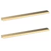 2 X Venice Brushed Brass Medium Pull Handles 300mm -Vanity Unit Bathroom Suites 2xh325 l