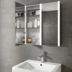 HIB Xenon 60 LED Mirror Cabinet -Vanity Unit Bathroom Suites 46100 d1 1