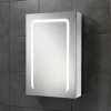 HIB Stratus 50 LED Demisting Aluminium Mirror Cabinet -Vanity Unit Bathroom Suites 46800 l