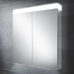 HIB Apex 80 LED Illuminated Mirror Cabinet -Vanity Unit Bathroom Suites 47200 l