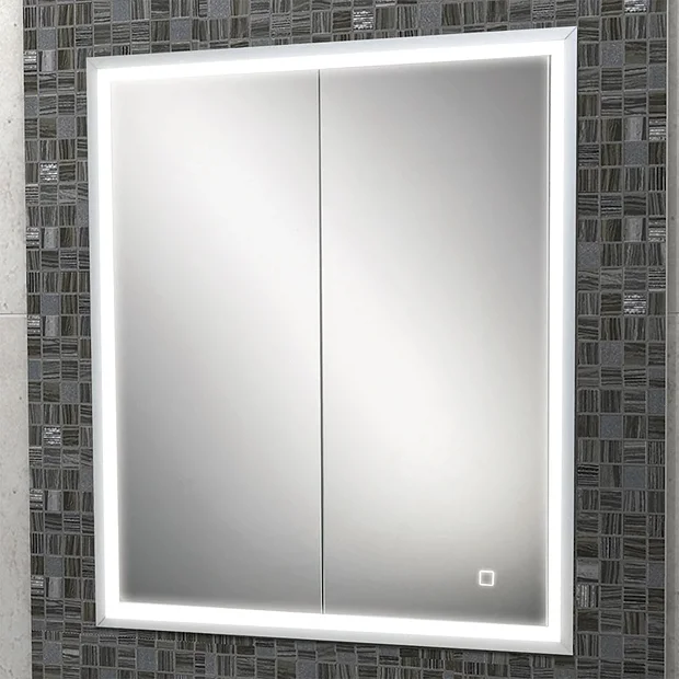 HIB Vanquish 60 Recessed LED Aluminium Mirror Cabinet 3 HIB Vanquish 60 Recessed LED Aluminium Mirror Cabinet