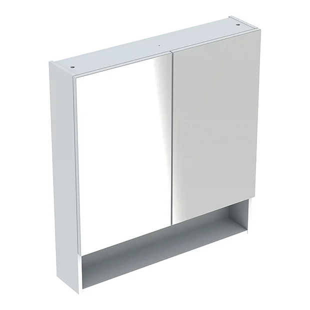 Geberit Selnova Square S 588mm White 2-Door Mirror Cabinet 5 Geberit Selnova Square S 588mm White 2-Door Mirror Cabinet - Image 3