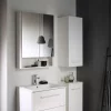Geberit Selnova Square S 588mm White 2-Door Mirror Cabinet -Vanity Unit Bathroom Suites 501.264.00.1 d2