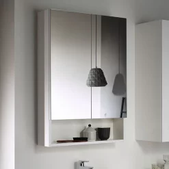 Geberit Selnova Square S 588mm White 2-Door Mirror Cabinet 6 Geberit Selnova Square S 588mm White 2-Door Mirror Cabinet -Vanity Unit Bathroom Suites 501.264.00.1 l2