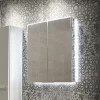 HIB Ether 60 LED Illuminated Aluminium Mirror Cabinet -Vanity Unit Bathroom Suites 50600 d1