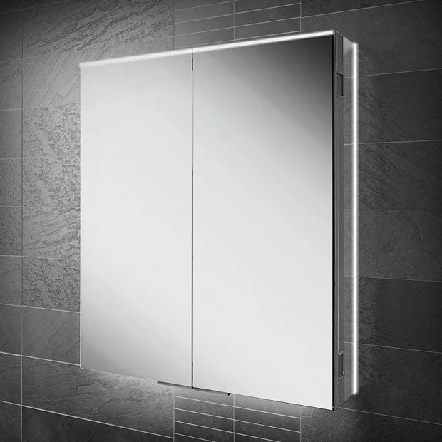 HIB Ether 60 LED Illuminated Aluminium Mirror Cabinet 4 HIB Ether 60 LED Illuminated Aluminium Mirror Cabinet - Image 2