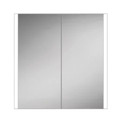 HIB Paragon 80 LED Illuminated Aluminium Mirror Cabinet