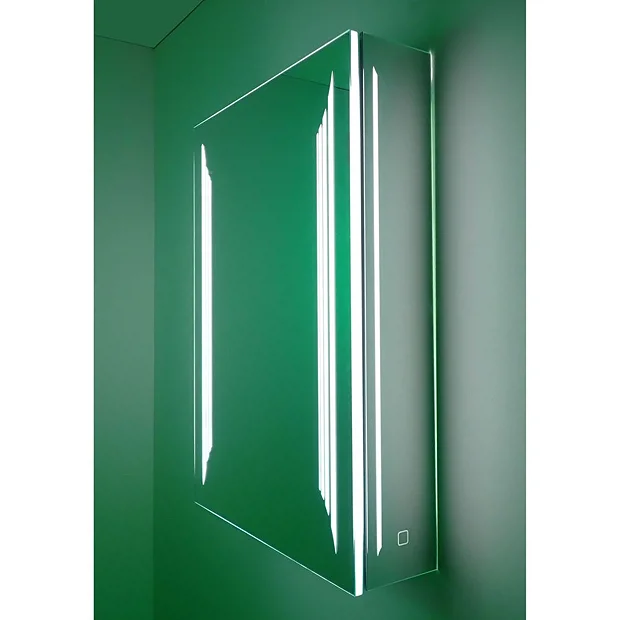 HIB Dimension 50 Bluetooth LED Illuminated Aluminium Mirror Cabinet 7 HIB Dimension 50 Bluetooth LED Illuminated Aluminium Mirror Cabinet - Image 5