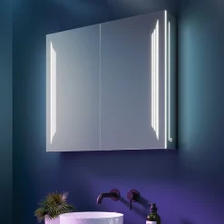 HIB Dimension 80 Bluetooth LED Illuminated Aluminium Mirror Cabinet 7 HIB Dimension 80 Bluetooth LED Illuminated Aluminium Mirror Cabinet -Vanity Unit Bathroom Suites 54700 l