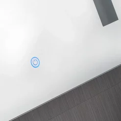 Searchlight Lighting Searchlight Illuminated 2 Light Touch Bathroom Mirror With Shaver Socket -Vanity Unit Bathroom Suites 7450 d2