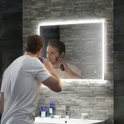 HIB Vega 80 LED Ambient Rectangular Mirror -Vanity Unit Bathroom Suites 78752000 d3