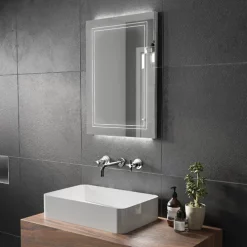 HIB Outline 50 LED Ambient Mirror -Vanity Unit Bathroom Suites 78757000 d1