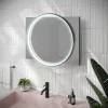 HIB Solas 50 LED Illuminated Mirror (Matt Black Frame) -Vanity Unit Bathroom Suites 79520500 d2