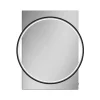 HIB Solas 60 LED Illuminated Mirror (Matt Black Frame) -Vanity Unit Bathroom Suites 79520600 d1