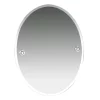 Miller Oslo 400 X 505mm Polished Nickel Oval Bevelled Mirror 2 Miller Oslo 400 X 505mm Polished Nickel Oval Bevelled Mirror -Vanity Unit Bathroom Suites 8000c l