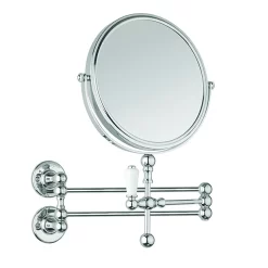 Urlington Bathroom Burlington Traditional Cosmetic Wall Mirror - Chrome