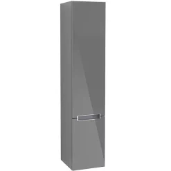 Villeroy & Boch Villeroy And Boch Subway 2.0 Glossy Grey Wall Hung Tall Cabinet