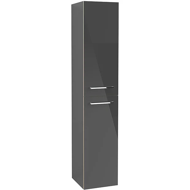 Villeroy & Boch Villeroy And Boch Avento Crystal Grey Wall Hung Tall Cabinet 3 Villeroy & Boch Villeroy And Boch Avento Crystal Grey Wall Hung Tall Cabinet