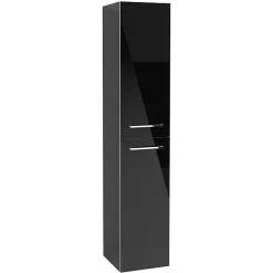 Villeroy & Boch Villeroy And Boch Avento Crystal Black Wall Hung Tall Cabinet