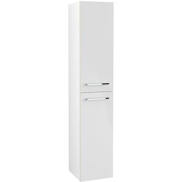 Villeroy & Boch Villeroy And Boch Avento Crystal White Wall Hung Tall Cabinet 3 Villeroy & Boch Villeroy And Boch Avento Crystal White Wall Hung Tall Cabinet