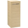 Villeroy & Boch Villeroy And Boch Avento Nordic Oak Wall Hung Side Cabinet -Vanity Unit Bathroom Suites a89500vj l
