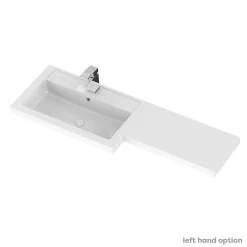 Victorian Plumbing Apollo2 1100mm Gloss Grey Combination Furniture Pack (Excludes Pan + Cistern) -Vanity Unit Bathroom Suites ap1100g detail1