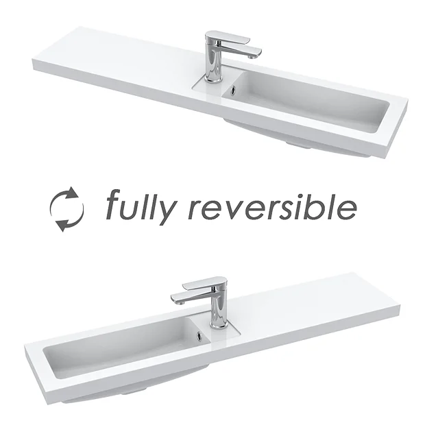 Victorian Plumbing Apollo2 1100 Gloss Grey Slimline Combination Furniture Pack (excl. Pan + Cistern) W. Matt Black Handles 6 Victorian Plumbing Apollo2 1100 Gloss Grey Slimline Combination Furniture Pack (excl. Pan + Cistern) W. Matt Black Handles - Image 4