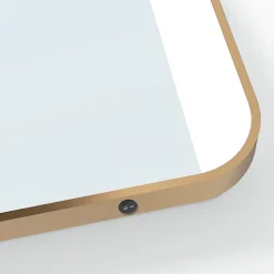 Arezzo Brushed Brass 500 X 700mm Rectangular Illuminated Strips Bathroom Mirror -Vanity Unit Bathroom Suites arzim04bb d1