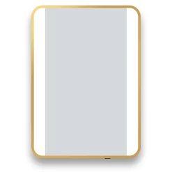 Arezzo Brushed Brass 500 X 700mm Rectangular Illuminated Strips Bathroom Mirror -Vanity Unit Bathroom Suites arzim04bb d2