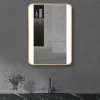 Arezzo Brushed Brass 500 X 700mm Rectangular Illuminated Strips Bathroom Mirror -Vanity Unit Bathroom Suites arzim04bb d3