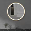Arezzo Brushed Brass 700mm Round LED Illuminated Anti-Fog Bathroom Mirror -Vanity Unit Bathroom Suites arzim09bb d4