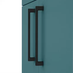Arezzo 1000 Matt Green Combination Furniture Pack (Matt Black Flush & Handles) -Vanity Unit Bathroom Suites az10lgnmb d2