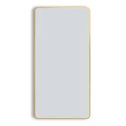 Arezzo Brushed Brass Framed Bathroom Mirror - 1400 X 700mm -Vanity Unit Bathroom Suites az147cvbb d3