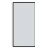 Arezzo Matt Black Square Edge Framed Bathroom Mirror - 1400 X 500mm -Vanity Unit Bathroom Suites az147mb d4