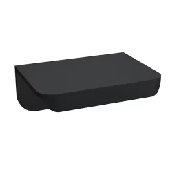 Arezzo Matt Black Small Rear Fixed Furniture Handle (50 X 36 X 21mm)