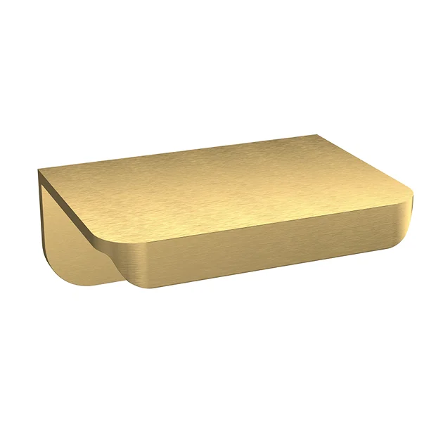 Arezzo Brushed Brass Small Rear Fixed Furniture Handle (50 X 36 X 21mm) 3 Arezzo Brushed Brass Small Rear Fixed Furniture Handle (50 X 36 X 21mm)