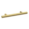 1 X Arezzo Industrial Style Knurled 'T' Bar Brushed Brass Handle (96mm Centres) 2 1 X Arezzo Industrial Style Knurled 'T' Bar Brushed Brass Handle (96mm Centres) -Vanity Unit Bathroom Suites az30l